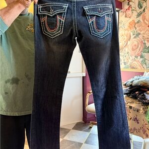 True Religion Indigo Jeans with White Stitching